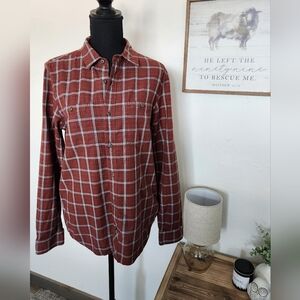 TOAD&CO. 100% ORGANIC COTTON PLAID BUTTON UP